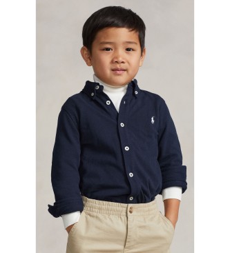 Polo Ralph Lauren Camisa de piqué de algodón ultraligero marino