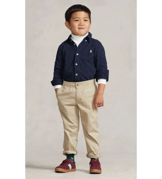 Polo Ralph Lauren Camisa de piqué de algodón ultraligero marino