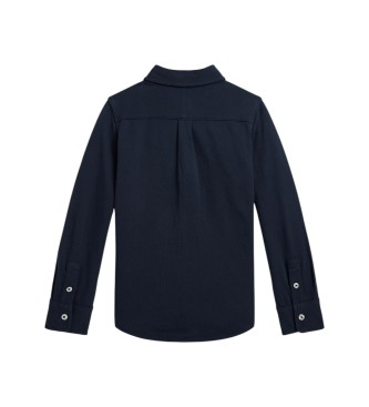 Polo Ralph Lauren Camisa de piqué de algodón ultraligero marino