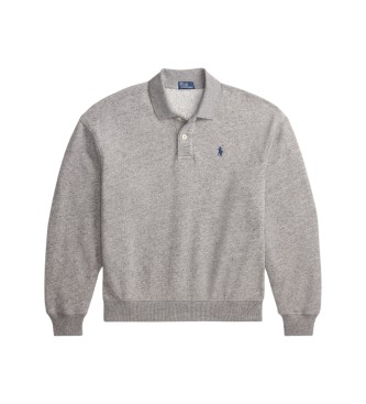 Polo Ralph Lauren Jersey tipo polo de felpa ligera gris