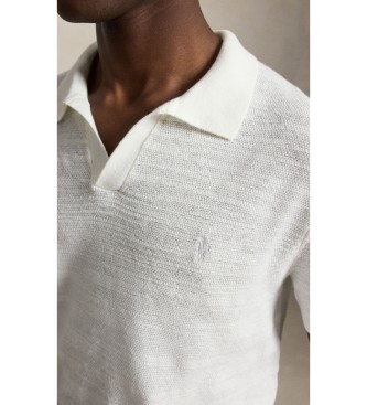 Polo Ralph Lauren Camisola de algodão e linho com textura branca
