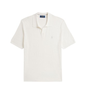 Polo Ralph Lauren Camisola de algodão e linho com textura branca