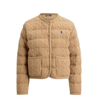 Polo Ralph Lauren Casaco de lã e caxemira com botões bege