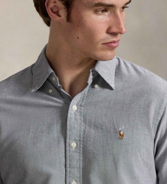 Polo Ralph Lauren La icónica camisa oxford gris