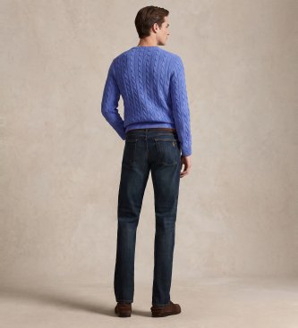 Polo Ralph Lauren Hampton stretch jeans met rechte pijpen blauw