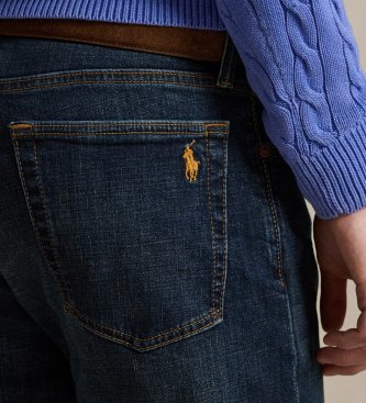 Polo Ralph Lauren Hampton stretch jeans met rechte pijpen blauw