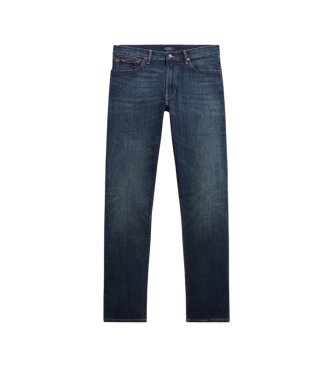 Polo Ralph Lauren Hampton stretch jeans met rechte pijpen blauw