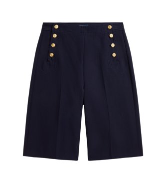 Polo Ralph Lauren Pantalon Beaton en coton et laine marine