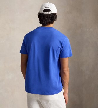 Polo Ralph Lauren Camiseta de punto Custom Slim Fit azul medio