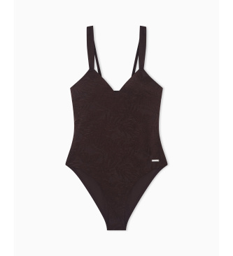 Emporio Armani Monstera badpak bruin