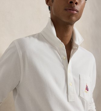 Polo Ralph Lauren Polo in piqué ricamato Classic Fit bianco