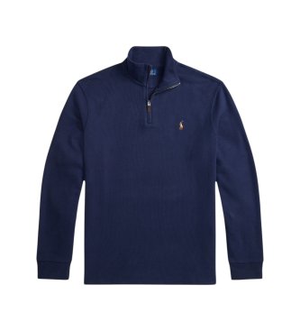 Polo Ralph Lauren Jersey de Estate-Rib con cremallera marino