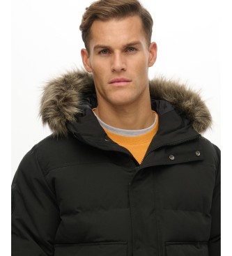Superdry Everest Hooded Jacke schwarz