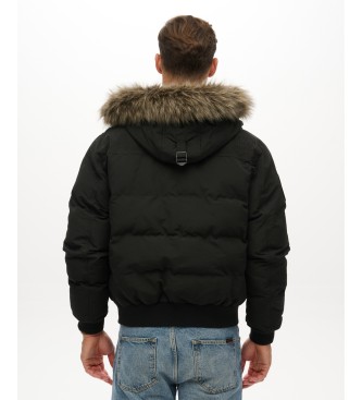 Superdry Everest Hooded Jacke schwarz