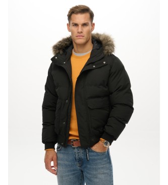 Superdry Everest Hooded Jacke schwarz
