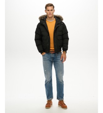 Superdry Everest Hooded Jacke schwarz