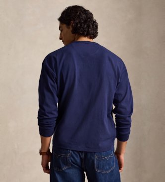 Polo Ralph Lauren Langärmeliges Jersey-Strickshirt marineblau