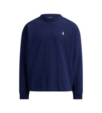 Polo Ralph Lauren Langärmeliges Jersey-Strickshirt marineblau