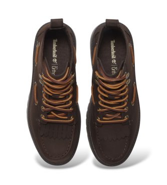 Timberland Botki skórzane Stone Street brązowe