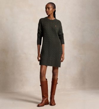 Polo Ralph Lauren Robe en laine et cachemire verte