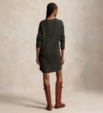 Polo Ralph Lauren Robe en laine et cachemire verte