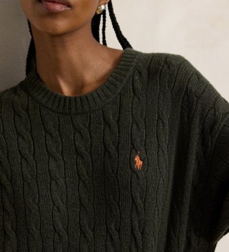 Polo Ralph Lauren Robe en laine et cachemire verte