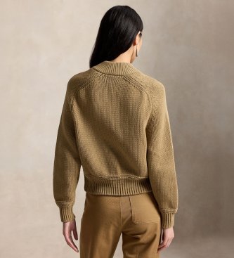 Polo Ralph Lauren Jersey de mezcla de algodón beige