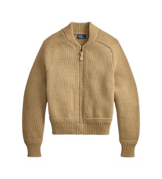 Polo Ralph Lauren Jersey de mezcla de algodón beige