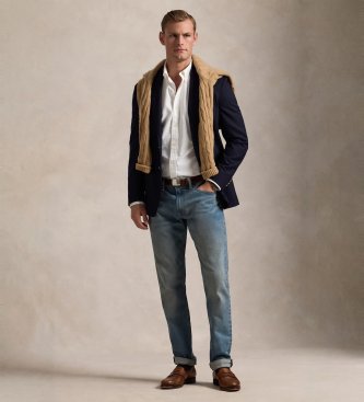 Polo Ralph Lauren Elastiska Parkside Active Taper jeans blå