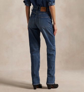 Polo Ralph Lauren Jeans dritti a vita alta blu
