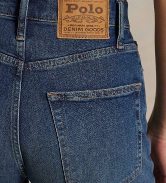 Polo Ralph Lauren Jeans dritti a vita alta blu