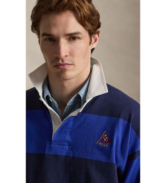 Polo Ralph Lauren Rugby-Shirt Big Fit gestrickt blau