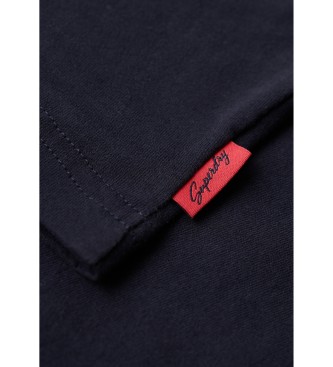 Superdry Grafisk neon-t-shirt med tætsiddende pasform sort