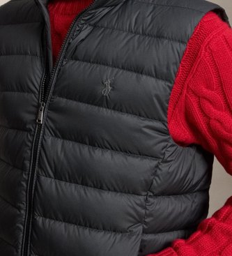 Polo Ralph Lauren Czarna składana kamizelka puchowa Colden