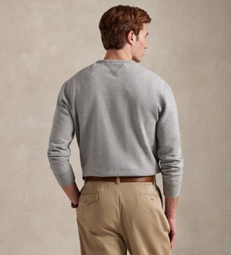 Polo Ralph Lauren Sweat-shirt en molleton RL gris