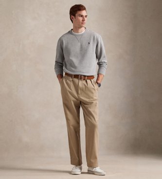 Polo Ralph Lauren Sweat-shirt en molleton RL gris