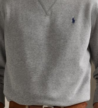 Polo Ralph Lauren Sweat-shirt en molleton RL gris