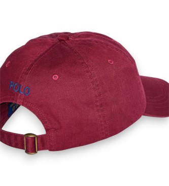 Polo Ralph Lauren Gorra de chino de algodón burdeos
