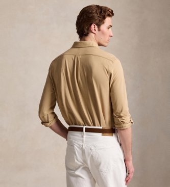 Polo Ralph Lauren Camicia in piqué ultraleggero beige
