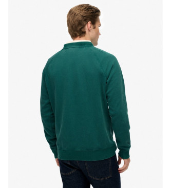 Superdry Sudadera Essential Logo Raglán verde