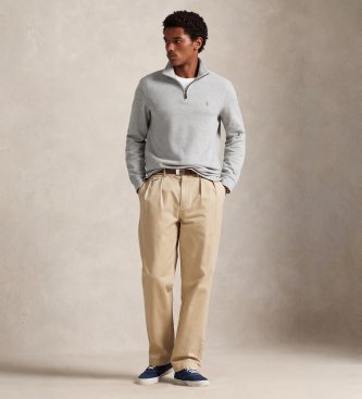 Polo Ralph Lauren Estate-Rib Tröja med kort dragkedja