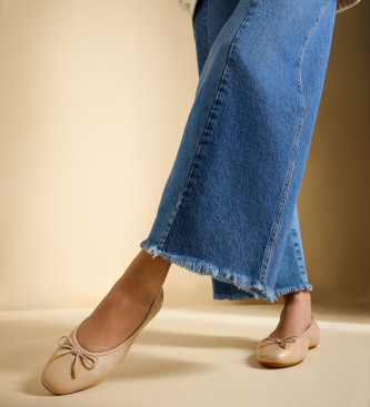 Fitflop Ballerinas aus Leder Delicato beige