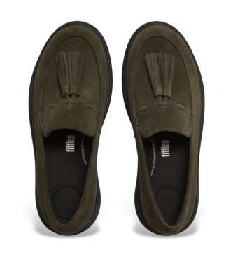 Fitflop Semiš mokasinke Iq-Comff, olivno zelene