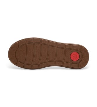 Fitflop Škornji iz usnja Iq-Comff rjave barve