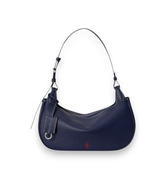 Polo Ralph Lauren Torba na ramo Polo Play iz usnja, mornarsko modra