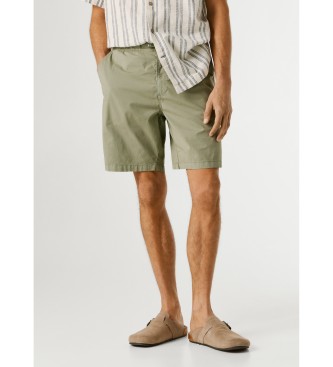 Pepe Jeans Green Relaxed Pull On Poplin Shorts