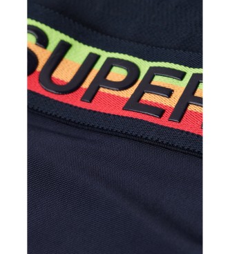 Superdry Braguita de bikini con logo Classics negro