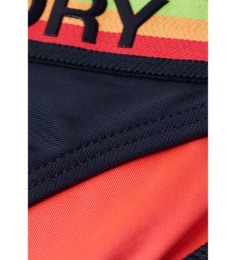 Superdry Braguita de bikini con logo Classics negro