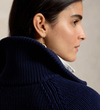 Polo Ralph Lauren Cardigan aus Baumwollmix marineblau