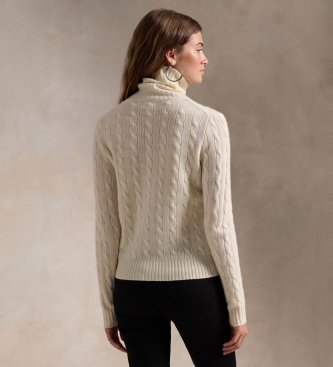 Polo Ralph Lauren Maglione in cashmere e lana bianco crema